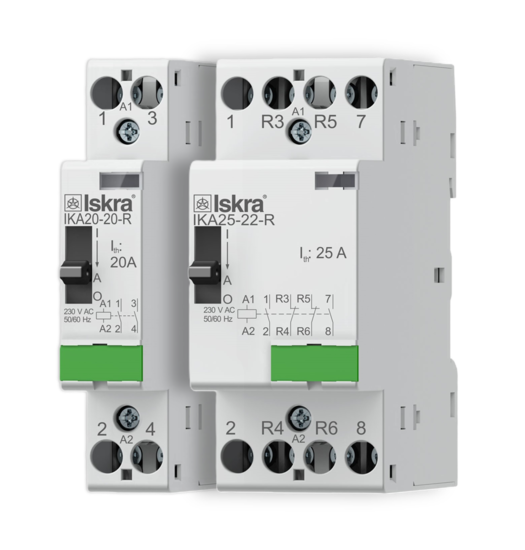 Installation contactors with manual operation up to 25 A (IK-R)